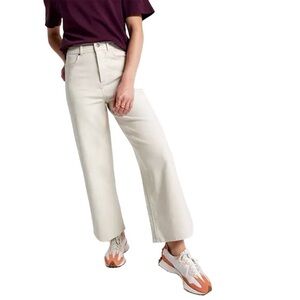 CALIA Women's High Rise Wide Leg Kickback Pants in Sand, Size 6